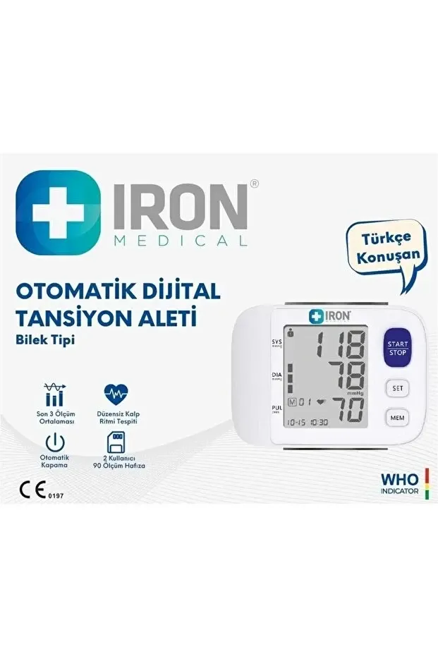 iron Konuşan Bilekten Ölçer Tansiyon Aleti